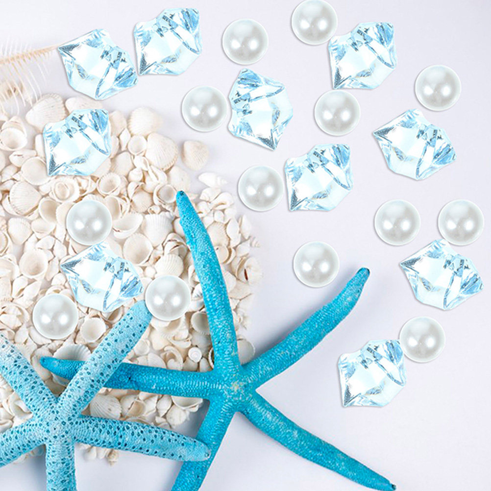Aquarium Decor - Blue Crushed Plastic Beads Aquarium Gravel