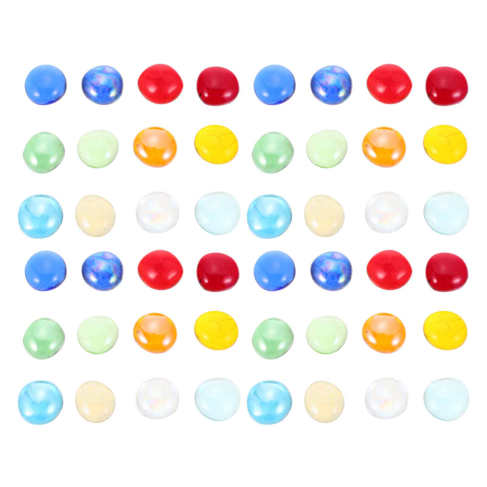 Aquarium Decor - 1 Bag Glass Flat Beads Clear