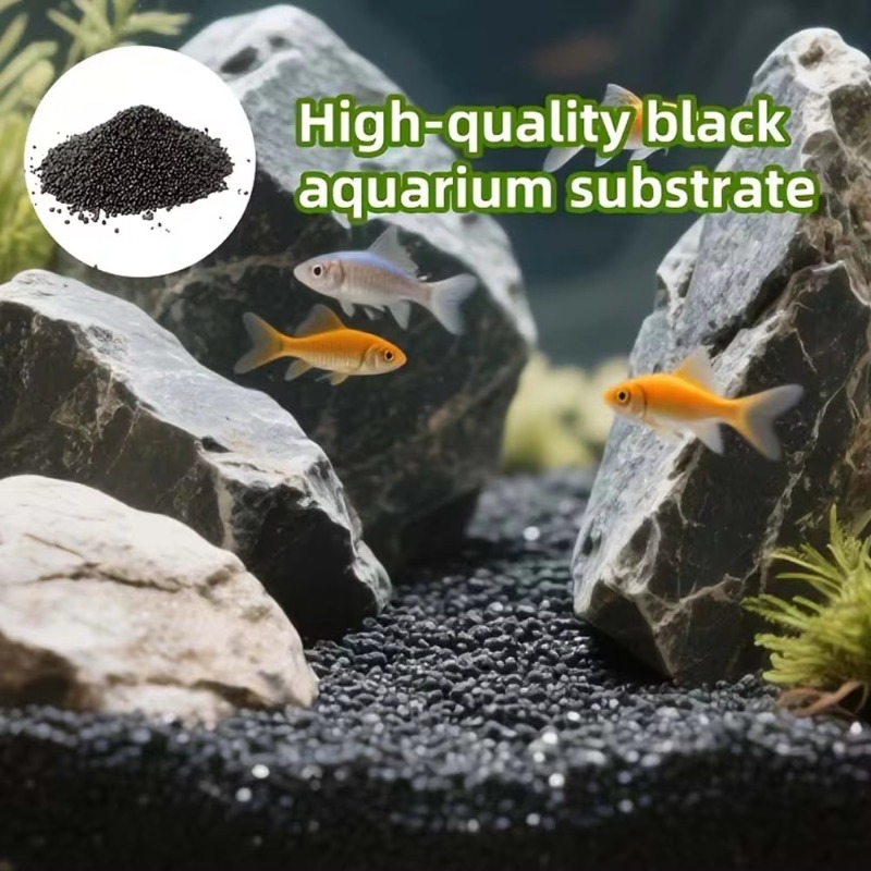 Black Aquarium Substrate Soil  - огляд і ціна Fish Tank Gravel